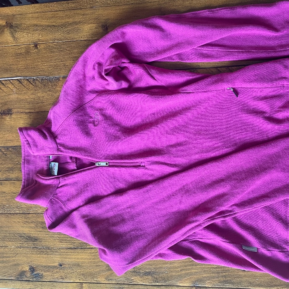 Icebreaker Womens S Merino Wool Bodyfit 320 Half Zip Mock Neck Base Layer